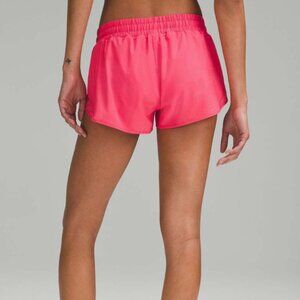 Lululemon NWT Hotty Hot Low-Rise Lined Short 2.5" Glaze Pink Size 12